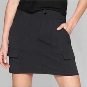 ATHLETA Black Trekkie 2.0 Skort Size Women's 10